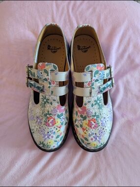 Dr. Martens 8065 Floral Mash Up Mary Janes NWOT